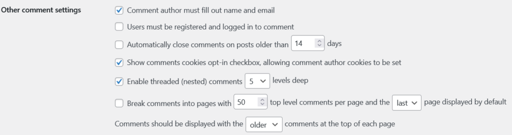 Comments Management - WordPress