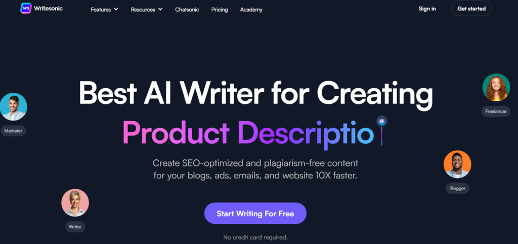 Writesonic AI Writing Tool