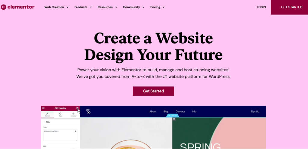 Elementor Home Page