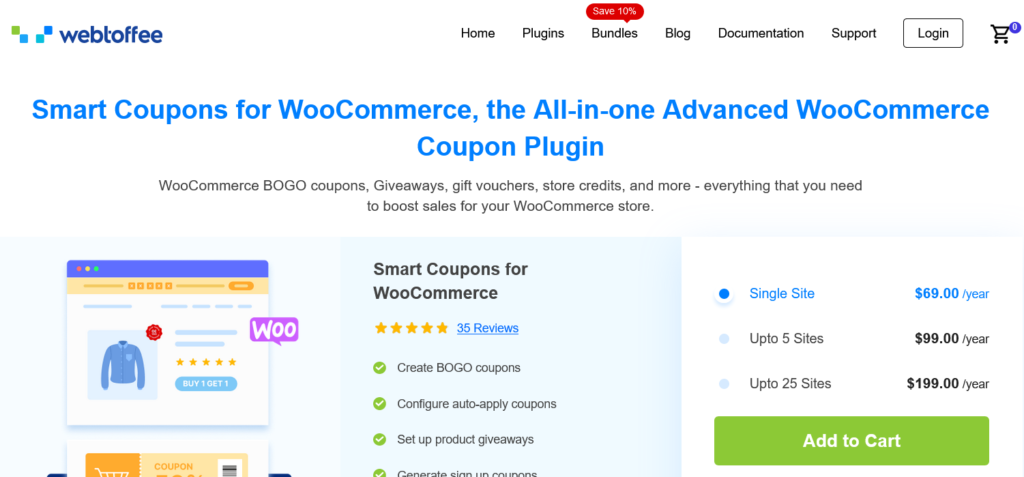 WebToffee Smart Coupons for WooCommerce 