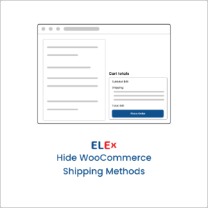 Hide Shipping Methods for WooCommerce