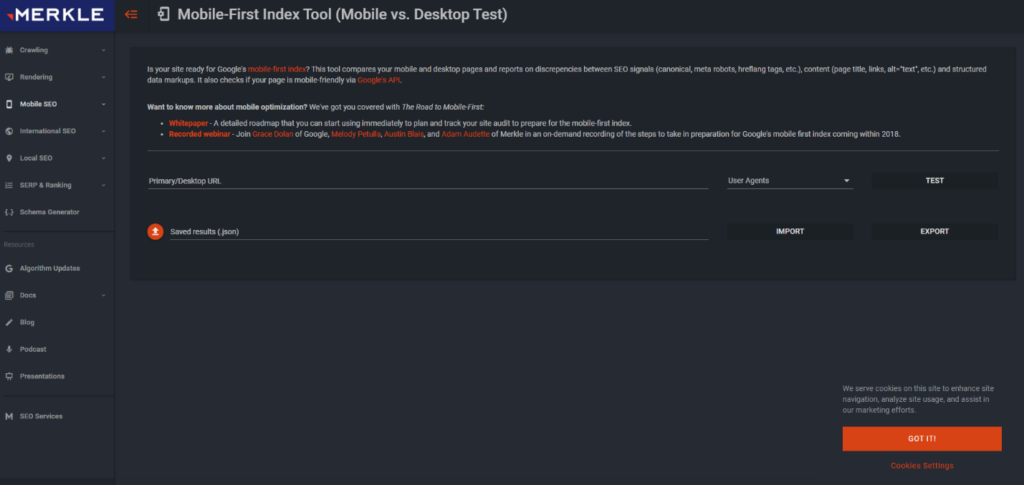 Merkle Index Tool