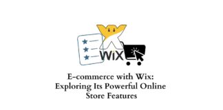 E-commerce with WIX