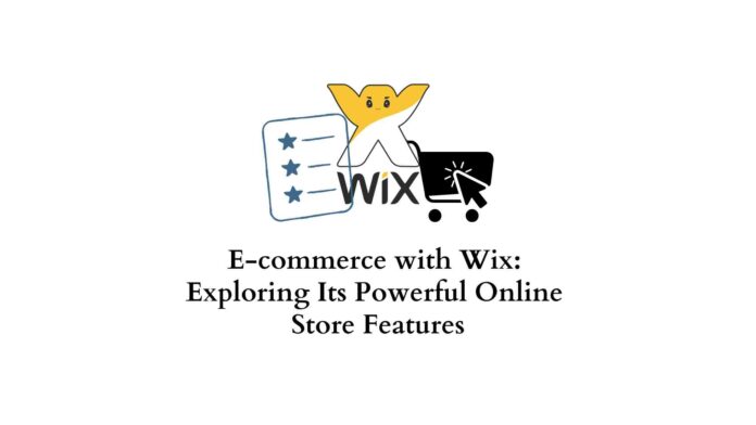 E-commerce with WIX