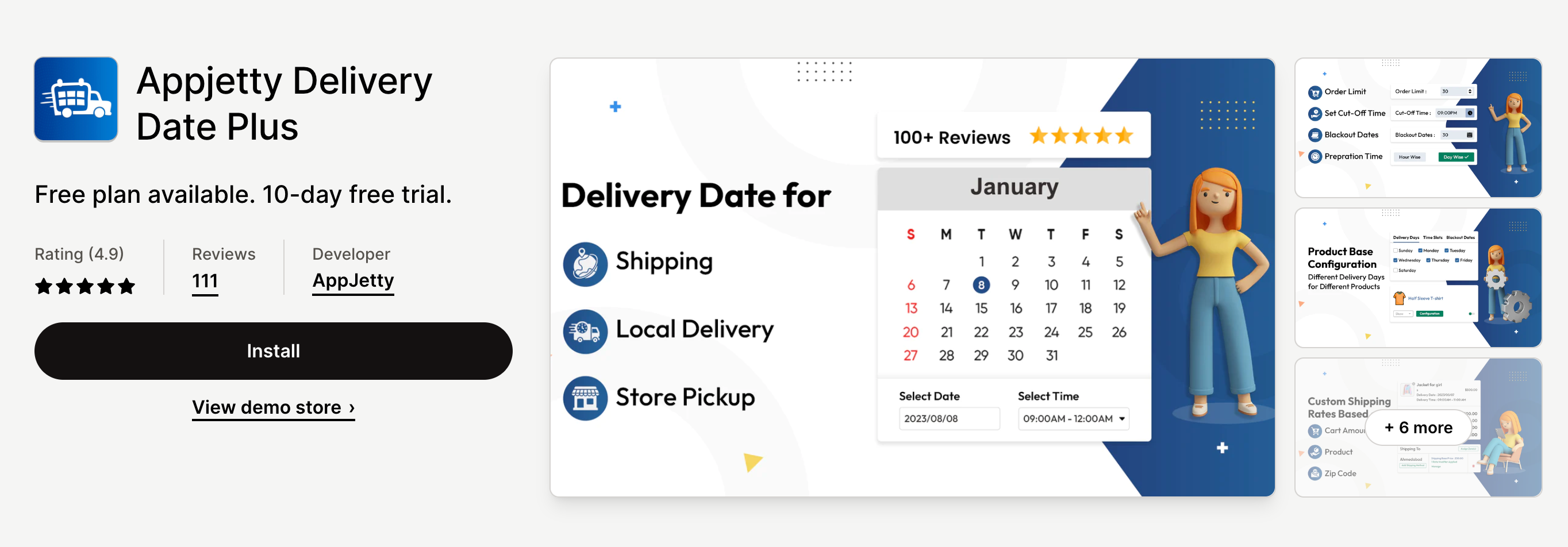 Appjetty Delivery Date Plus