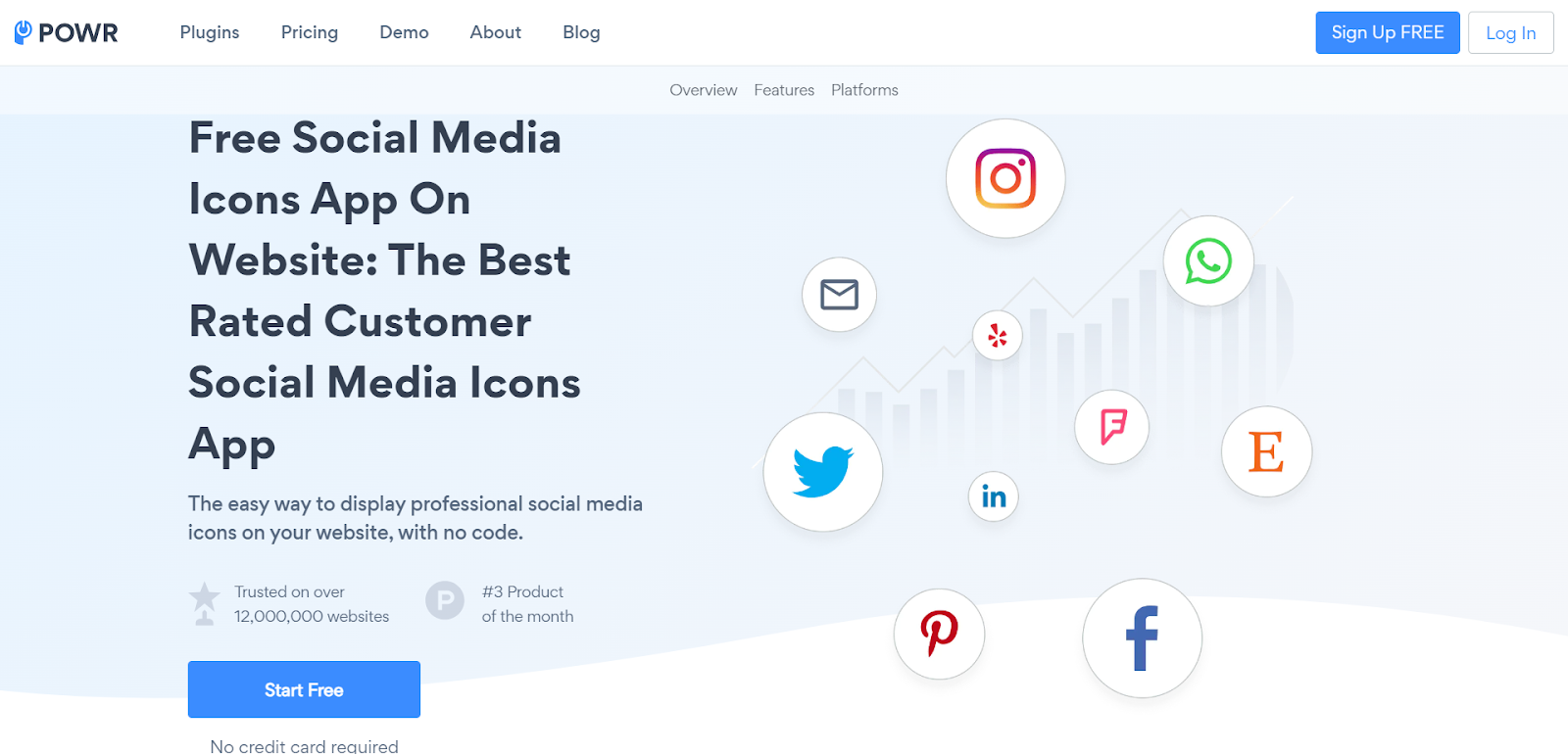 Social Media Icons plugin by Powr