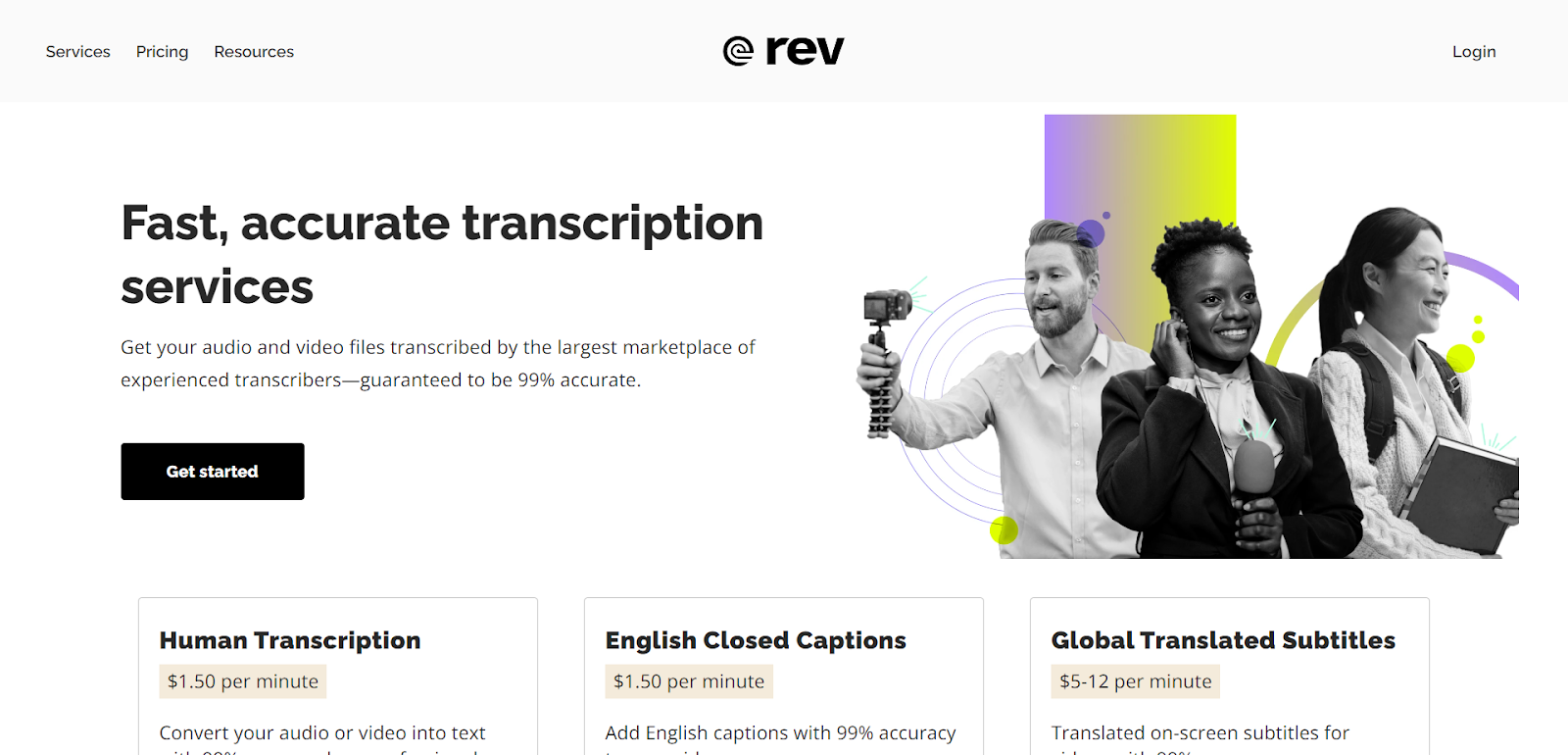 Rev.com for captioning services