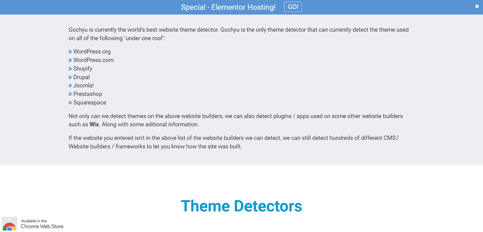 Gotchyu - Theme Detector