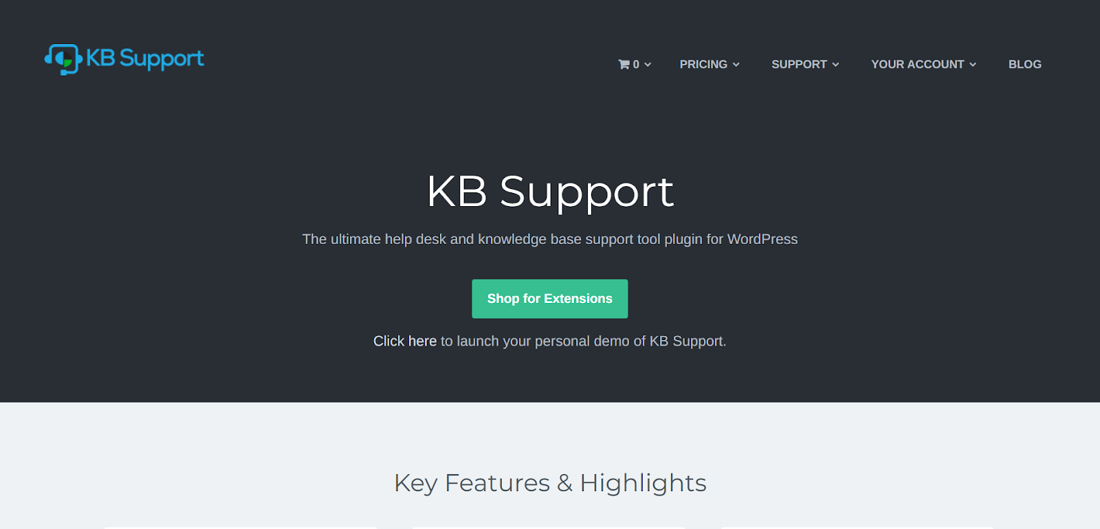 KB Support  plugin