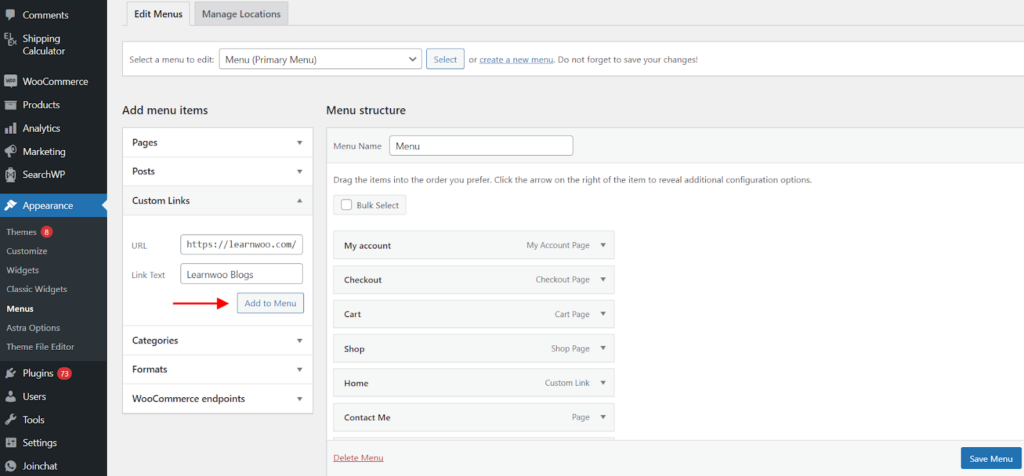 How To Quickly Add Custom Links To Your WordPress Navigation Menu ...