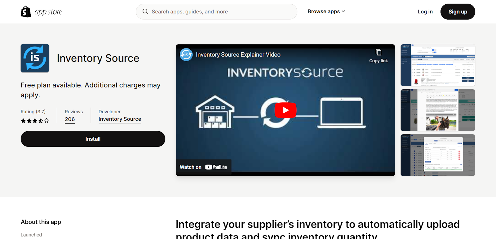 Inventory Source app