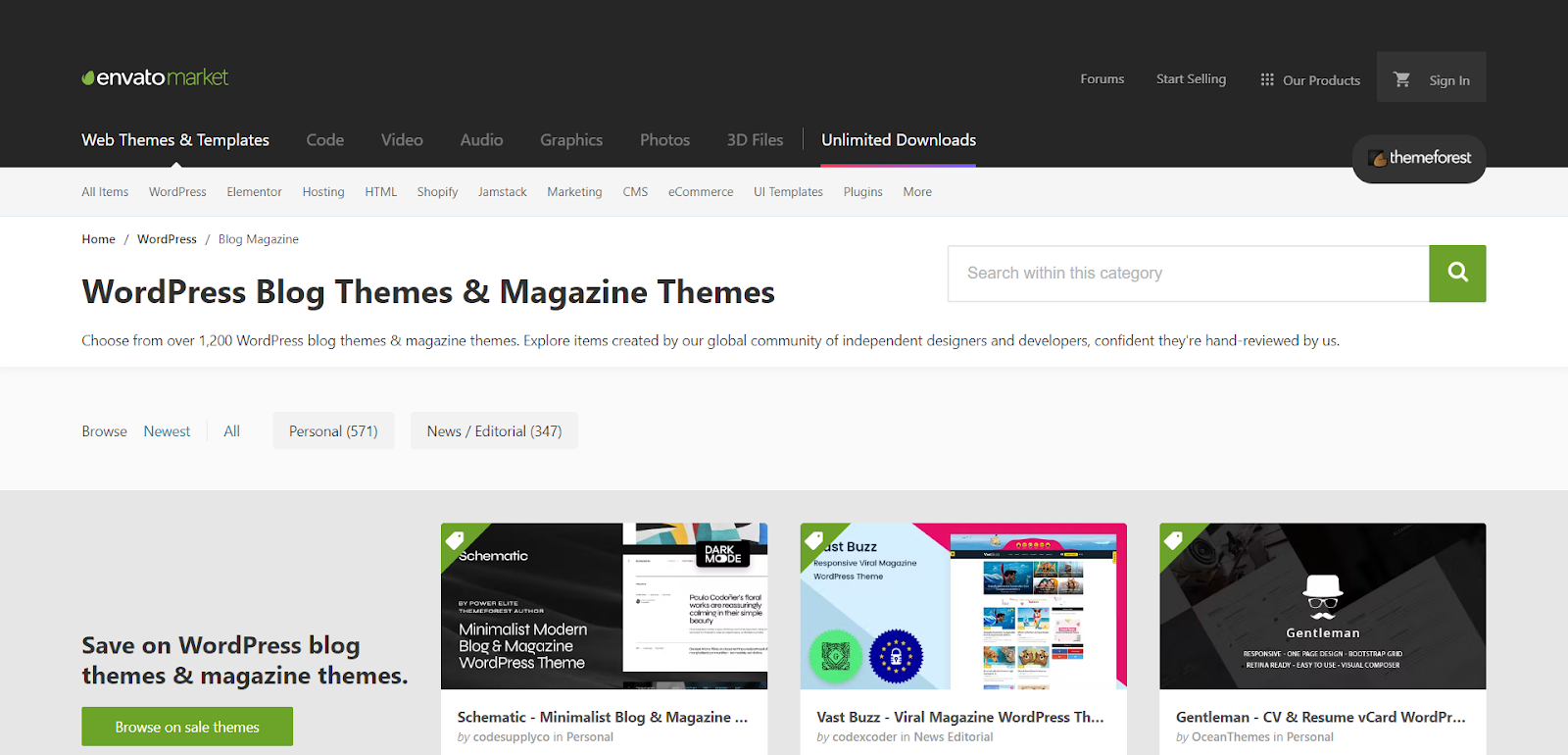 Blog & Magazine category