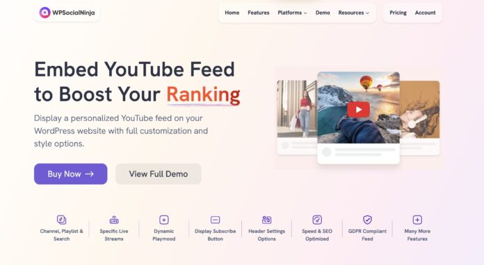 10 Best Free YouTube Embed Plugins for WordPress - LearnWoo
