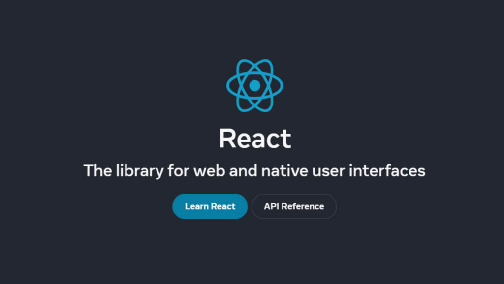 React.js homepage