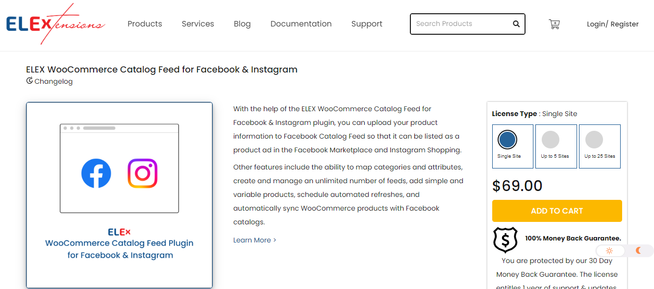 ELEX WooCommerce Catalog Feed for Facebook and Instagram