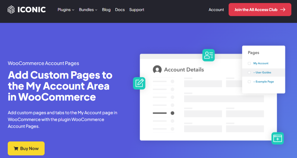 IconicWP - WooCommerce Account Page