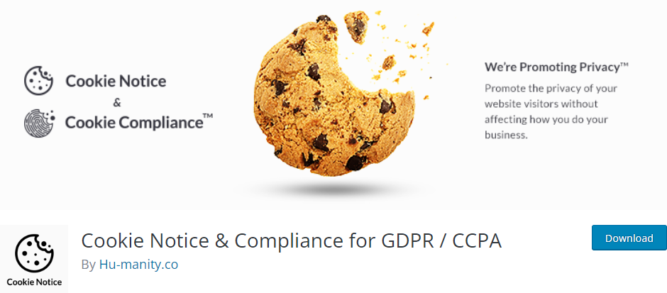 Cookie Notice and Compliance for GDPR and CCPA