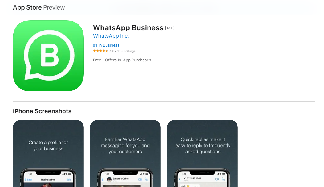 WhatsApp Business For IOS