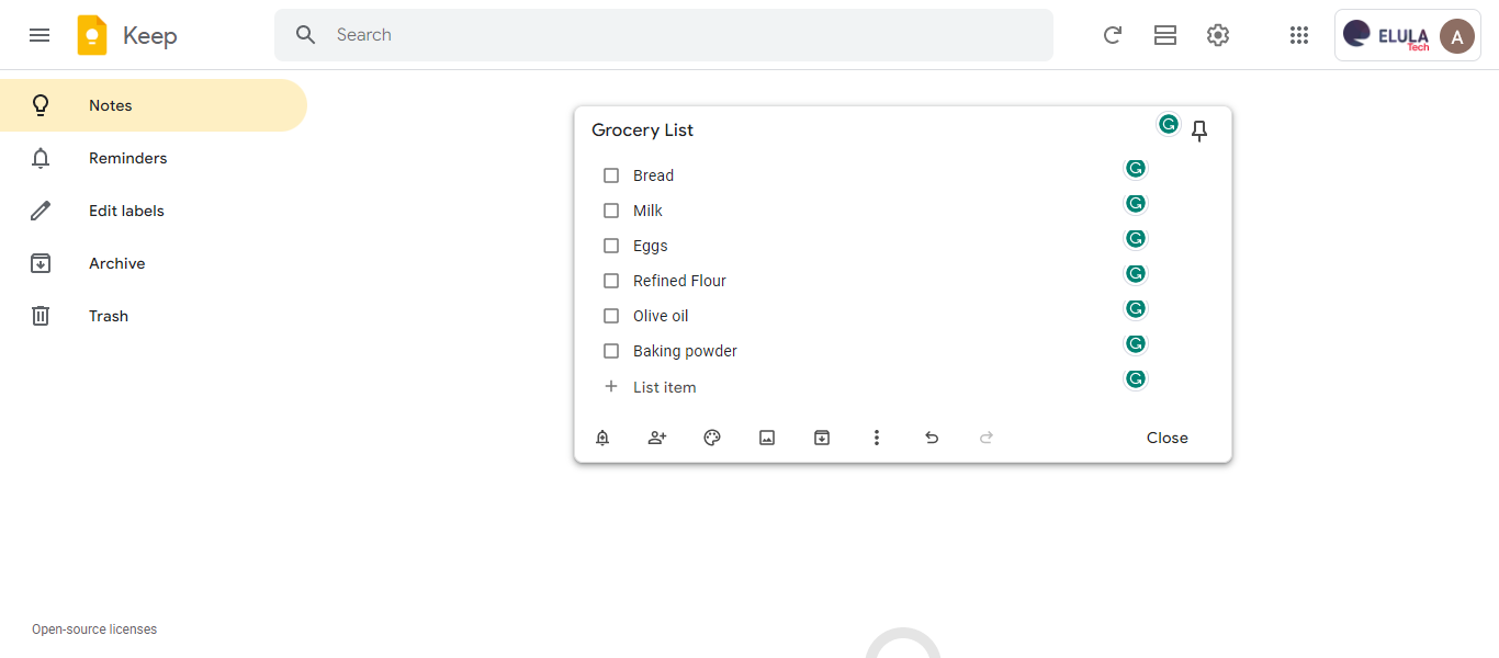Getting Started with Google Keep