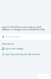 Log in to Your WordPress Mobile App