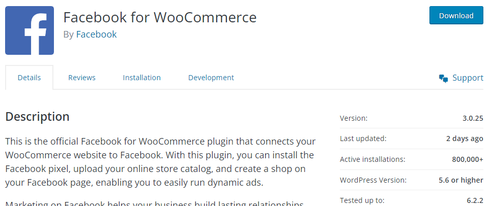 WordPress Facebook for WooCommerce