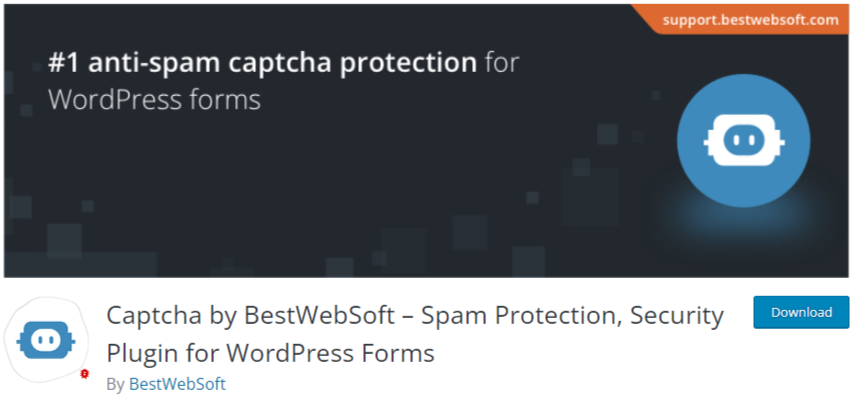 Captcha by BestWebSoft – Spam Protection, Security Plugin for WordPress Forms