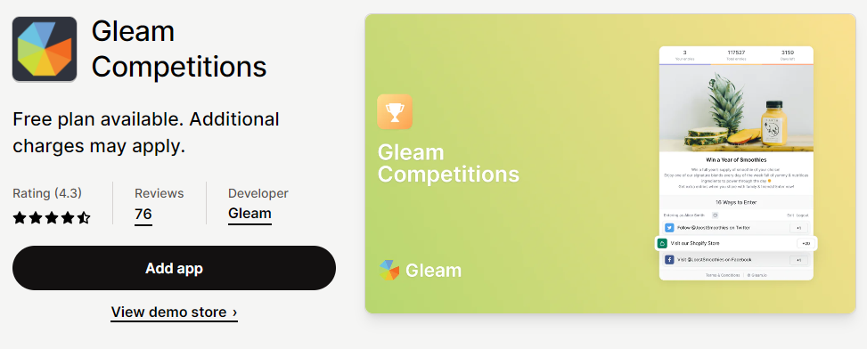 Gleam Competitions