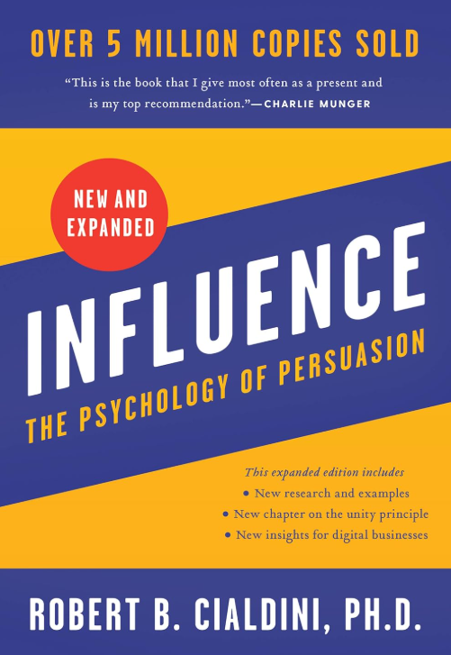 Influence: The Psychology of Persuasion by Robert Cialdini book cover