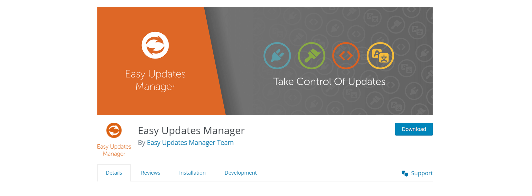easy updates plugin for automatic WordPress core, themes and plugins update.