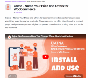 Catna – Woo Name Your Price and Offers