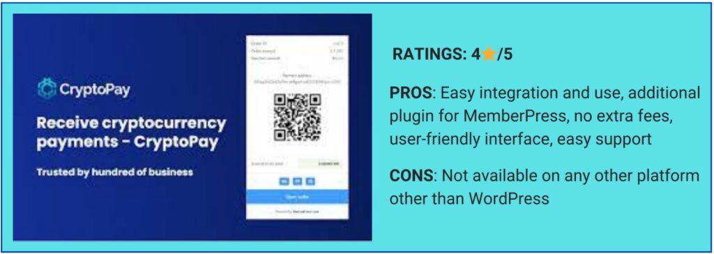 Ratings for Crypto Pay Plugin