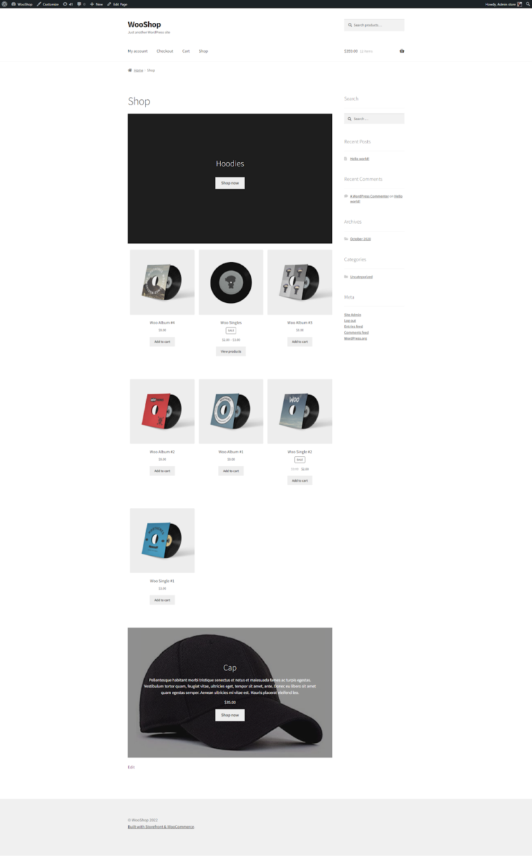 test-shop-page