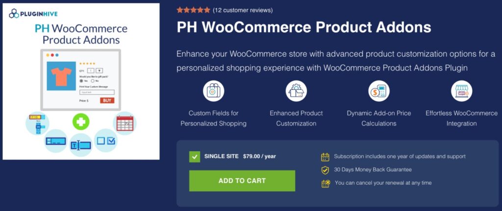 PH WooCommerce Product Add-Ons