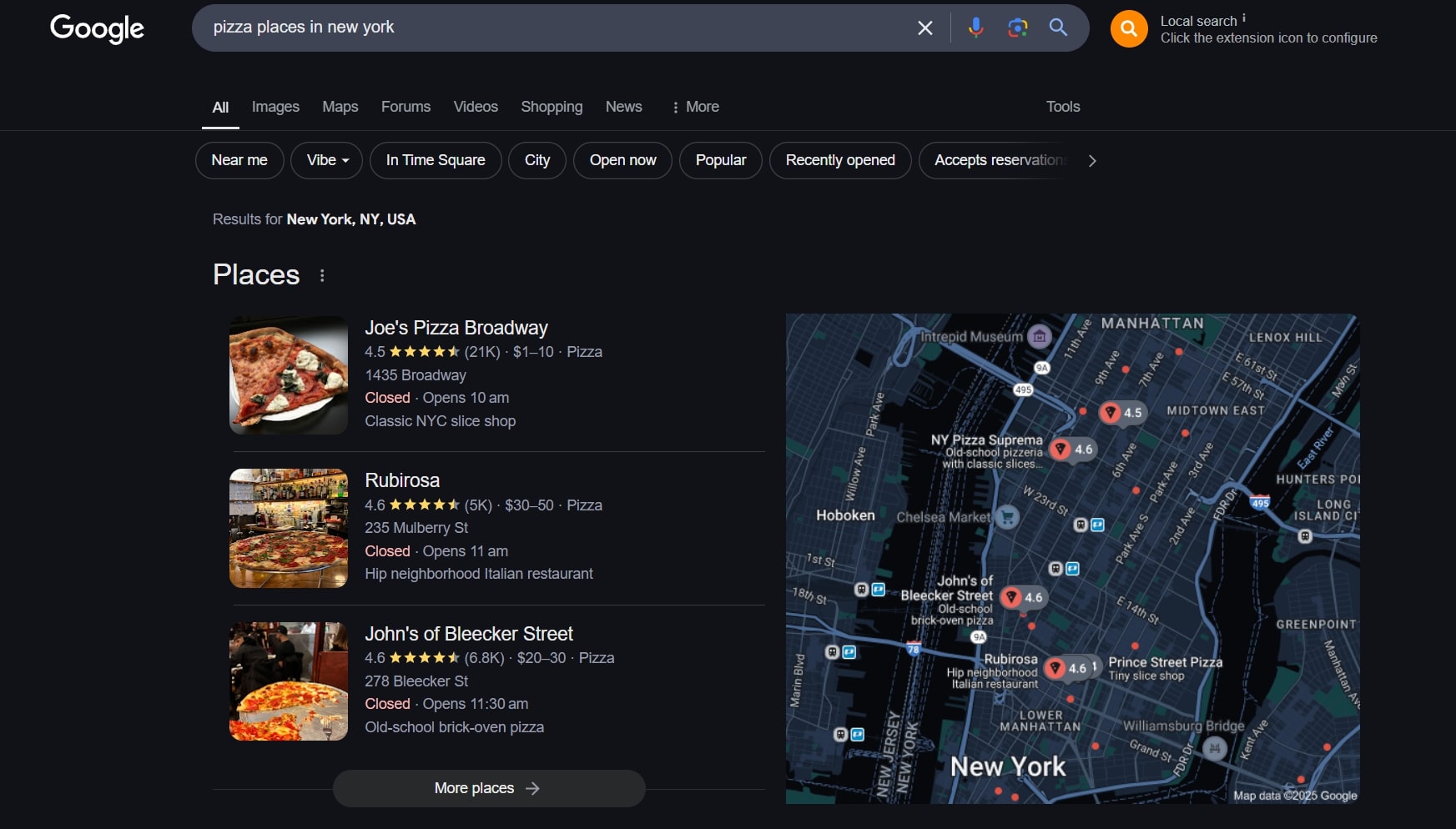 Pizza Places in New York | Local SEO Strategy