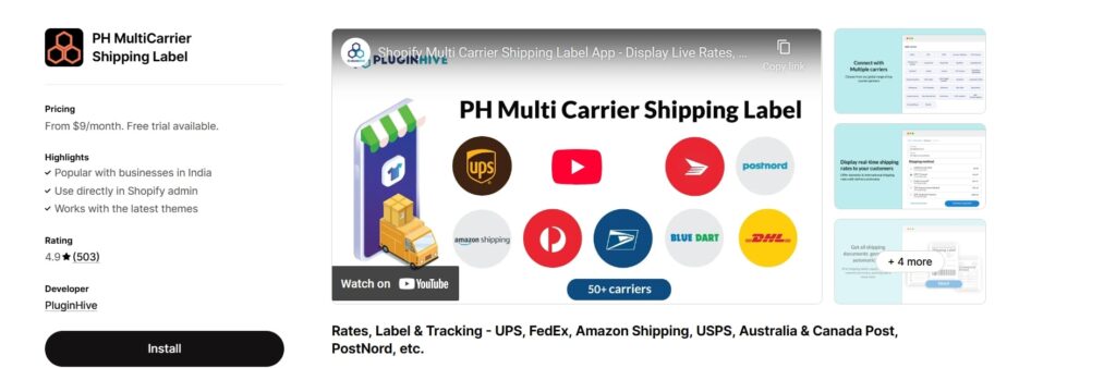 PH Multi-Carrier Shipping Label