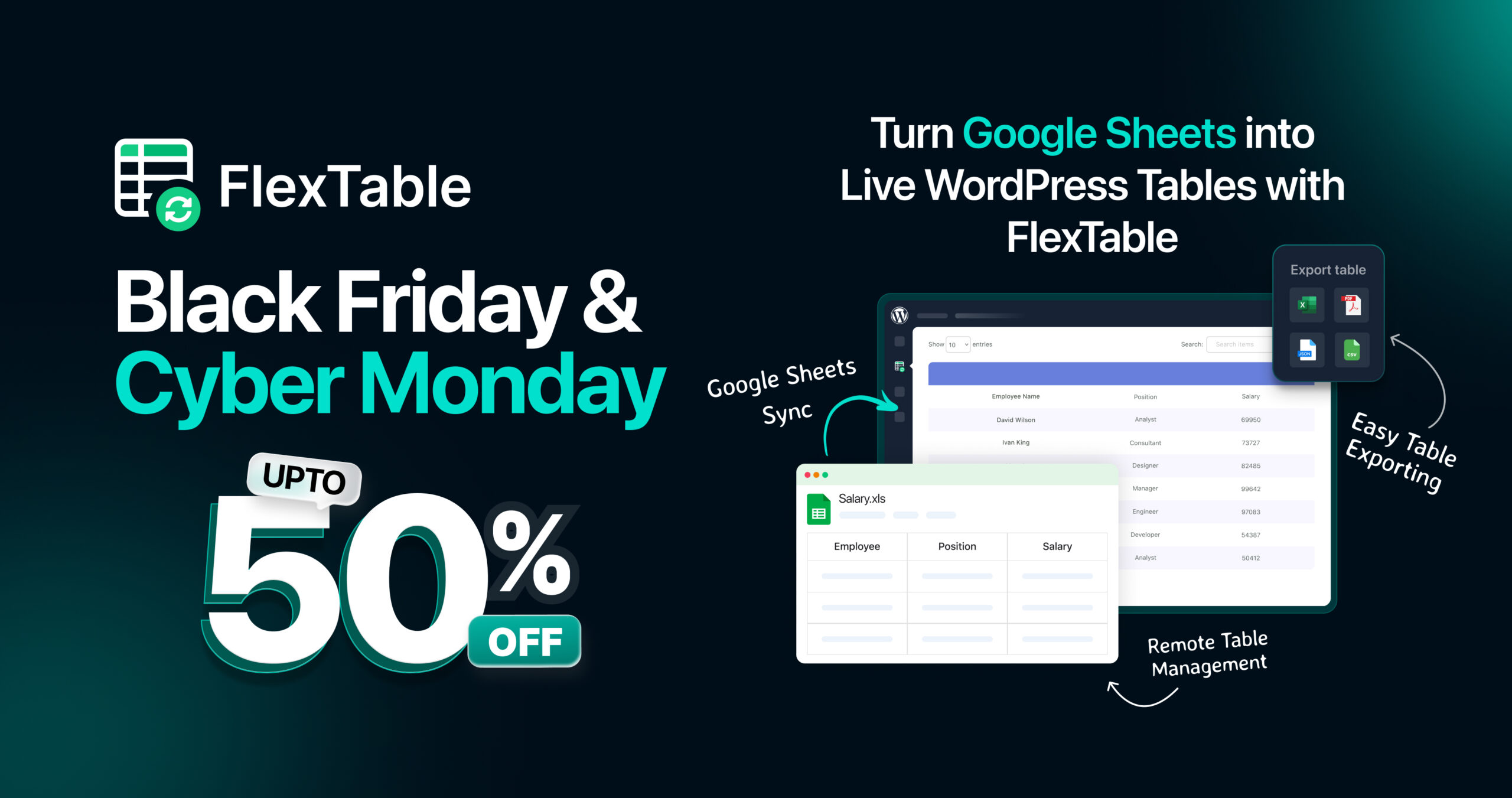 FlexTable BFCM Deal