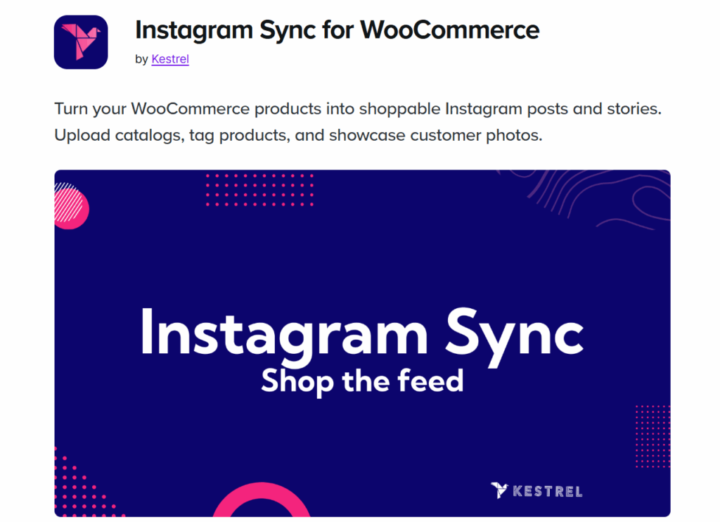 Instagram Sync Page