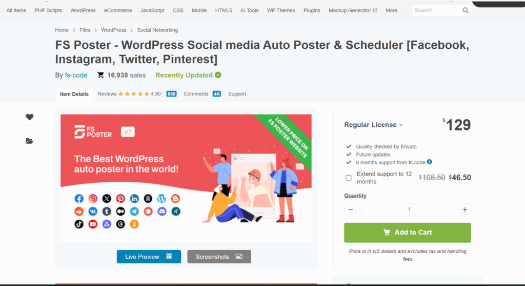 FS Poster WordPress page