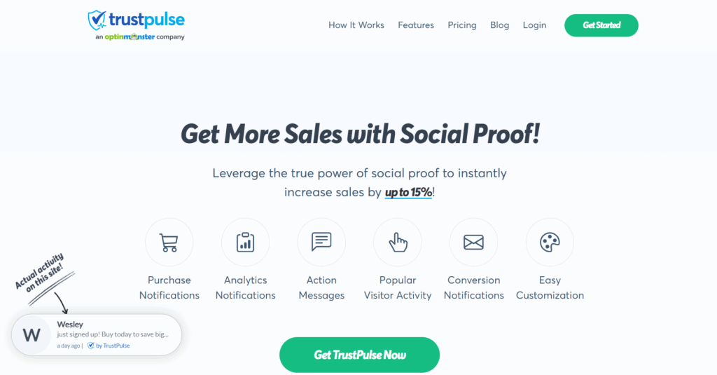  TrustPulse Home Page