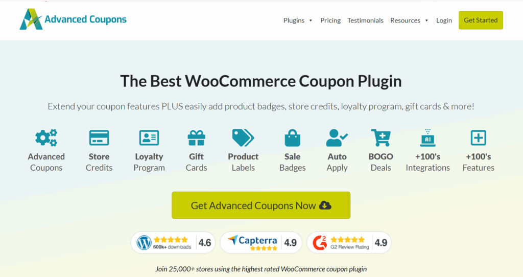 Advanced Coupons Home Page