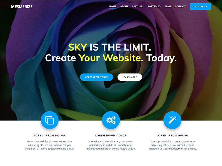 Mesmerize; Free WordPress Themes for Blogs
