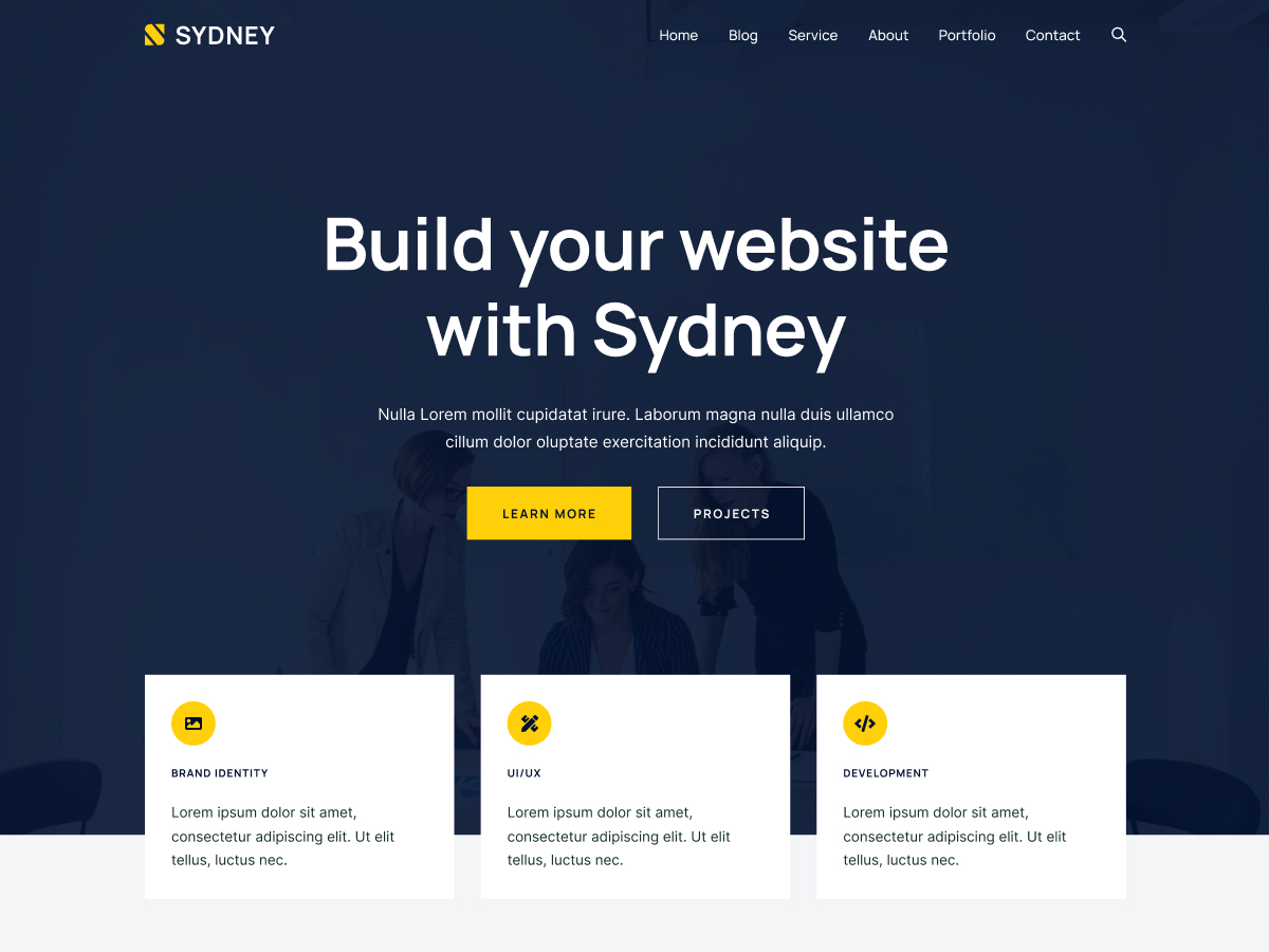 Sydney;free wordpress blog theme
