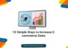 10 Simple Ways to Increase E-commerce Sales