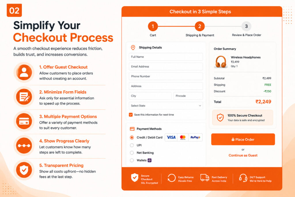 Simplify your Checkout process for e-commerce sales
