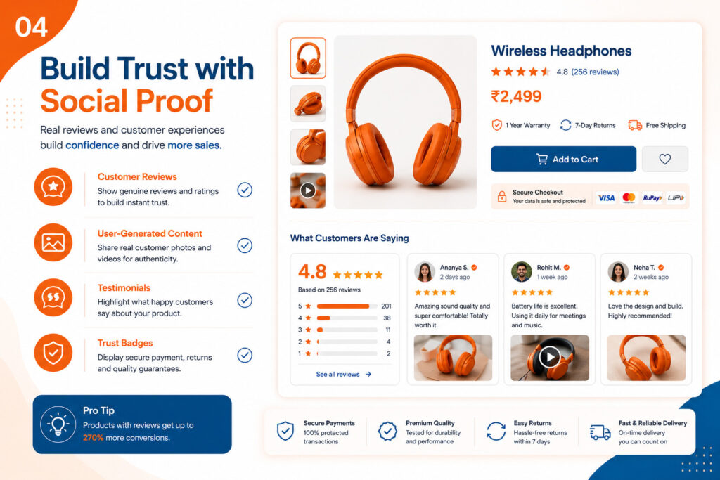 Build Trust for E-commerce sales