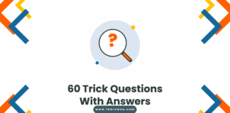 60 Trick Questions With Answers - magnifying glass over a question mark