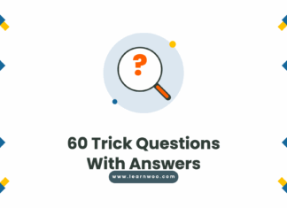 60 Trick Questions With Answers That Fool Almost Everyone 60 Trick Questions With Answers - magnifying glass over a question mark